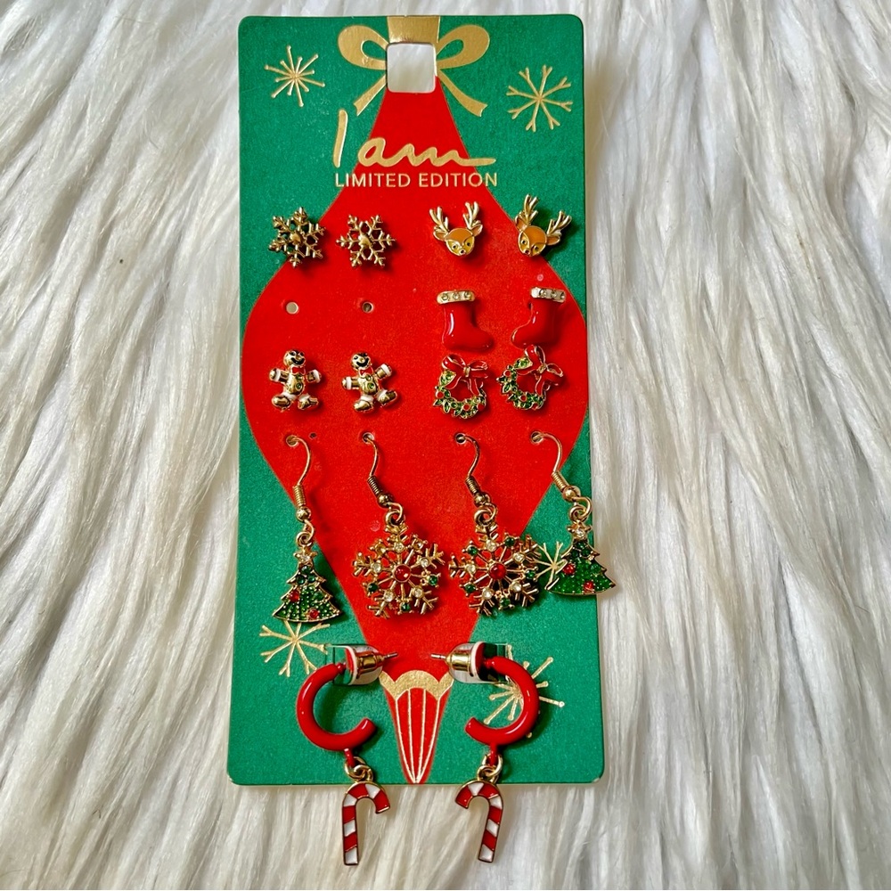 I am Limited Edition Christmas Holiday Earring Set